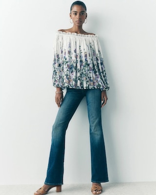Curvy Mid-Rise Bootcut Jeans