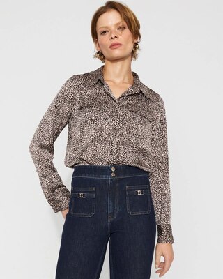 Relaxed Utility Satin Shirt