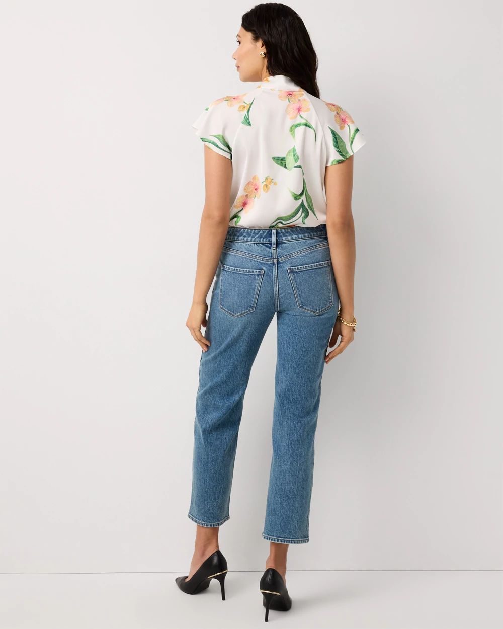 Carpenter High Rise Straight Ankle Jeans