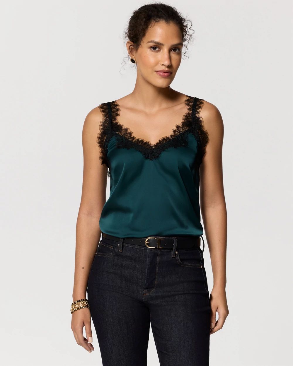 Petite Lace Trim Camisole