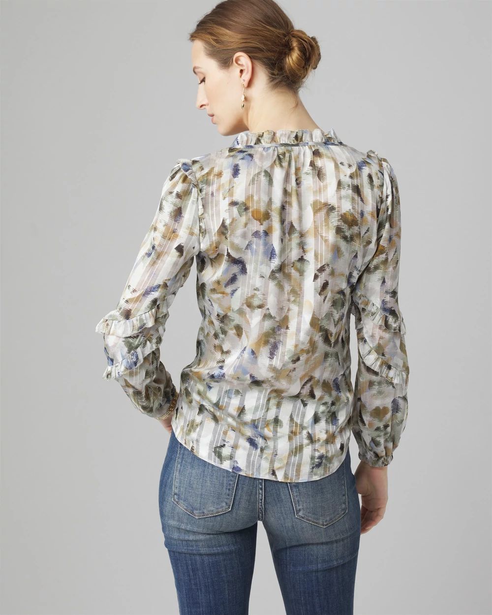 Ruffle Sleeve Blouse