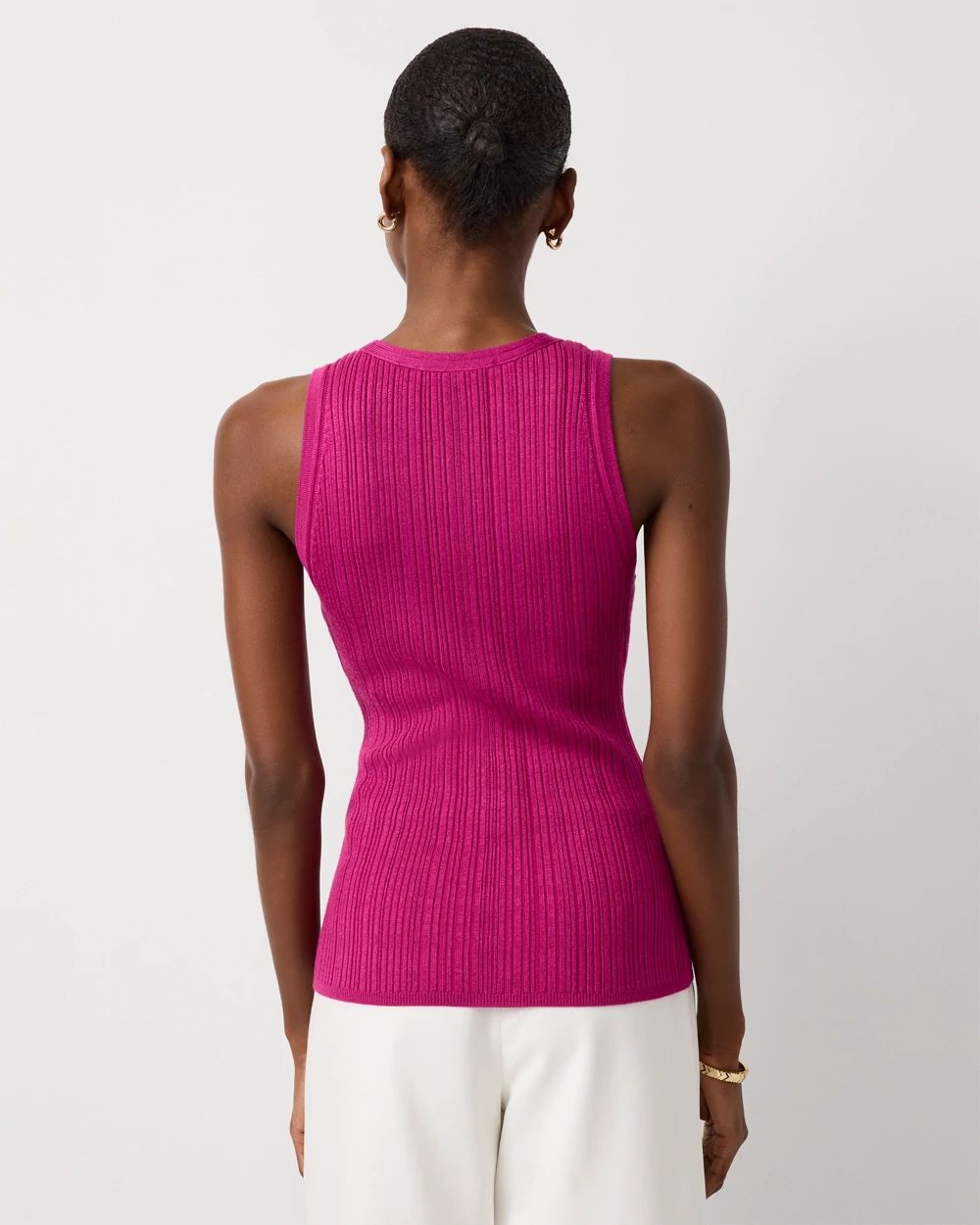 Henley Sweater Tank click to view larger image.