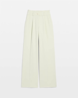 Double Waistband High Rise Wide Leg Pant click to view larger image.