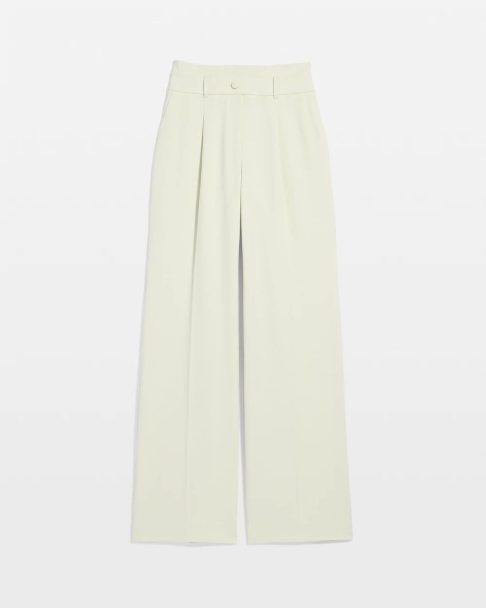 Double Waistband High Rise Wide Leg Pant