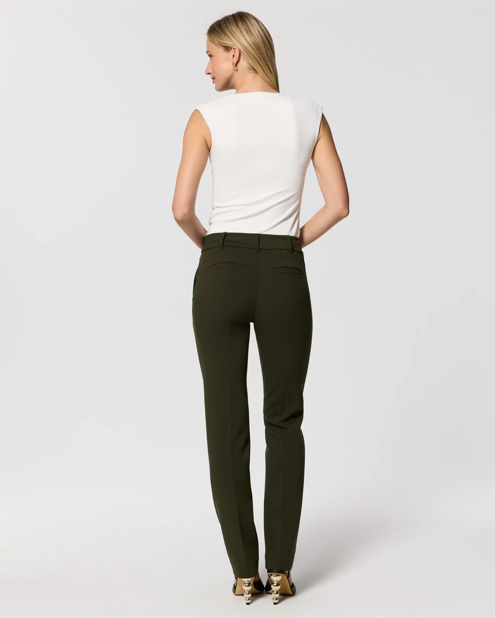Petite Luxe Stretch High-Rise Zoey Straight Pant click to view larger image.