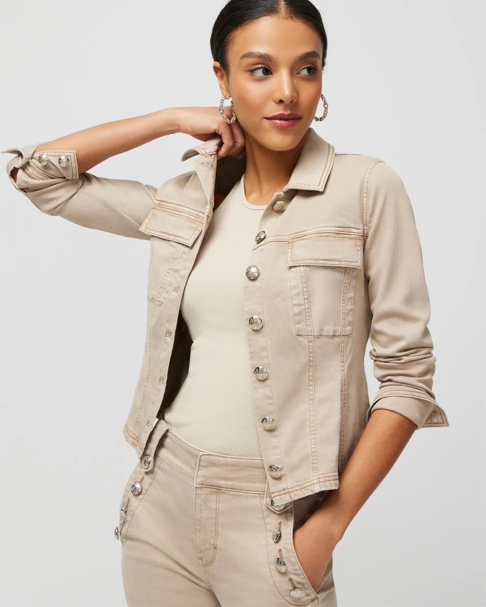 Fit & Flare Denim Shacket