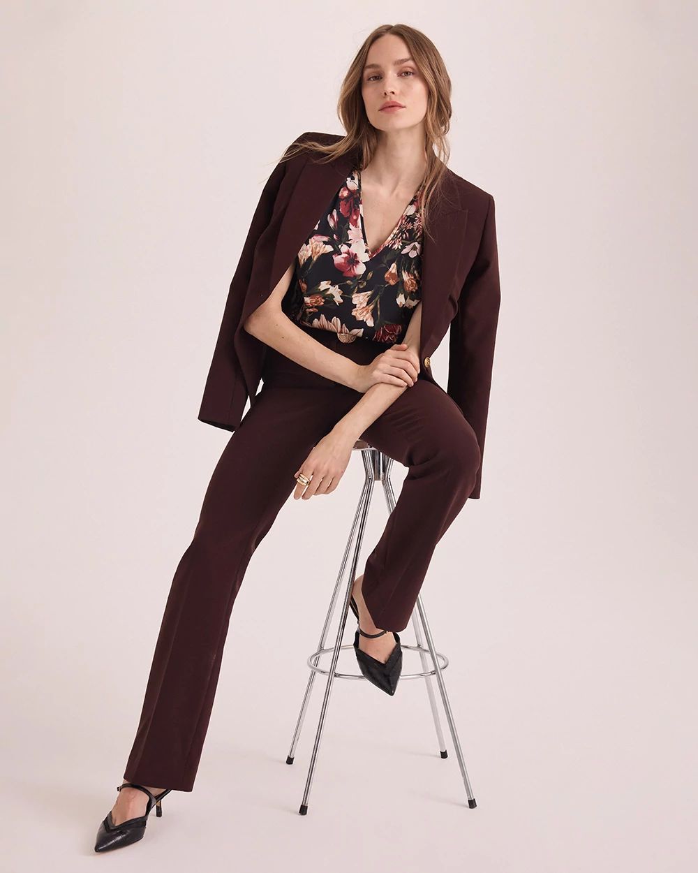 Luxe Stretch High-Rise Blake Slim Boot Pant