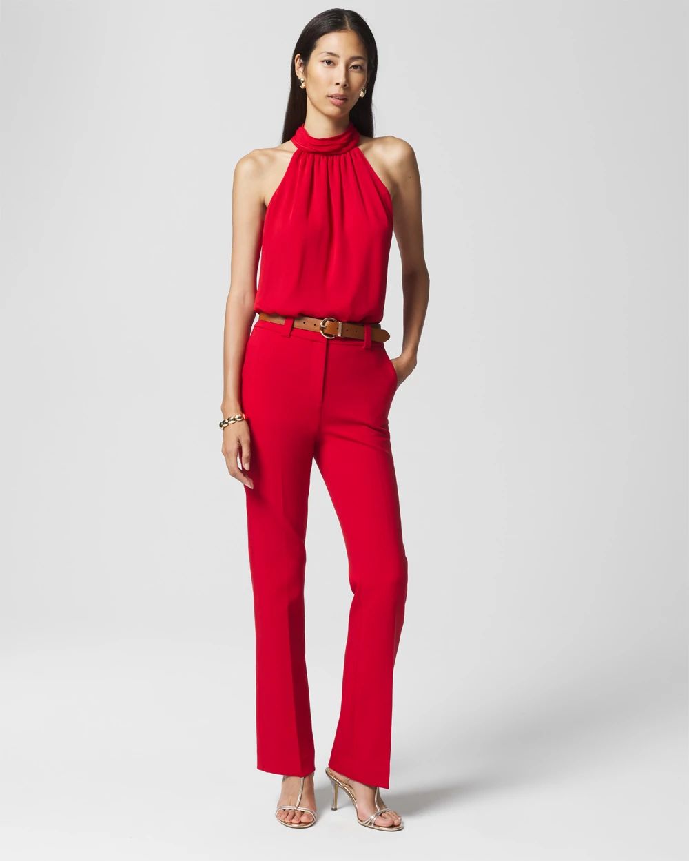Luxe Stretch High-Rise Blake Slim Boot Pant