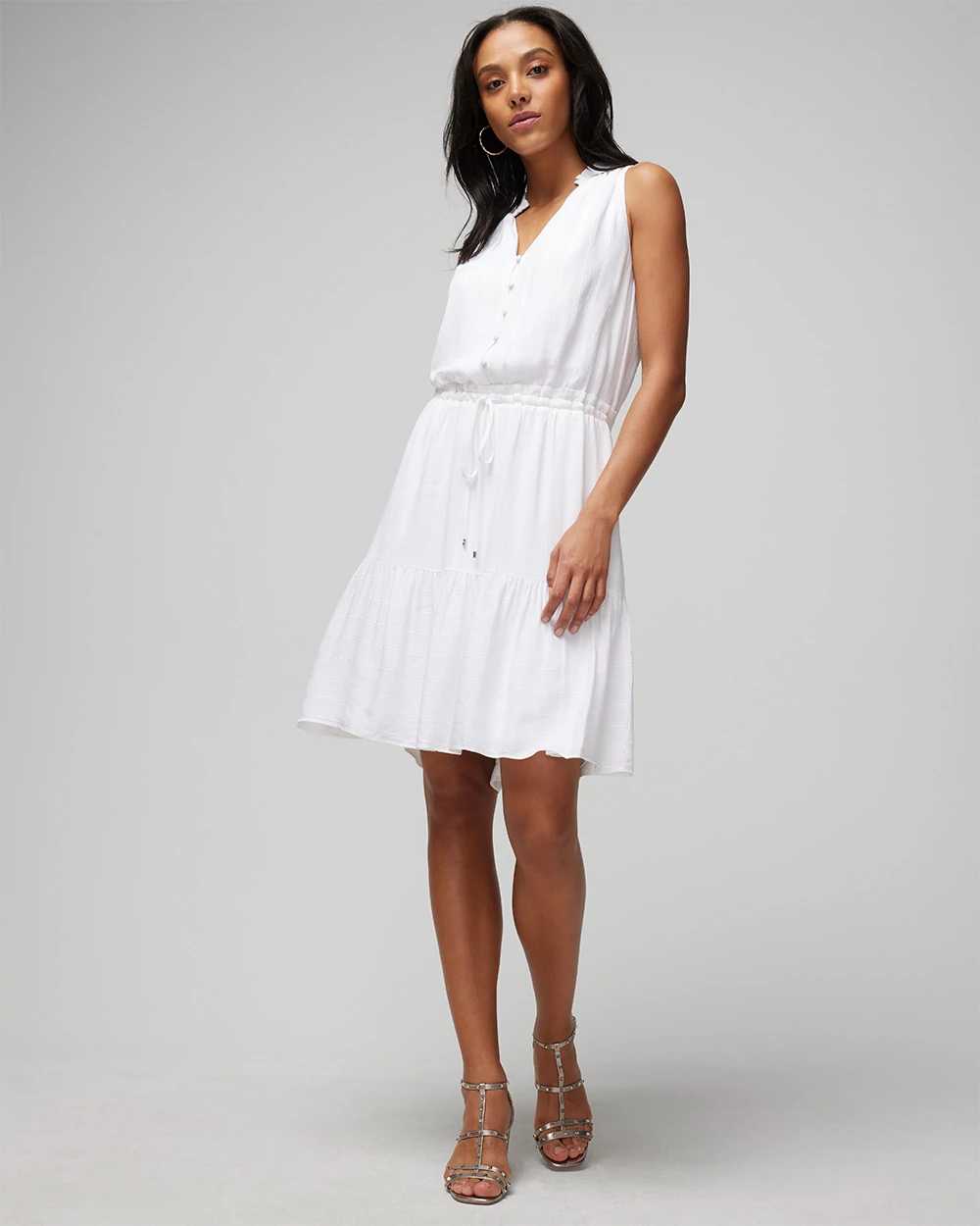 Drawstring Mini Dress White House Black Market