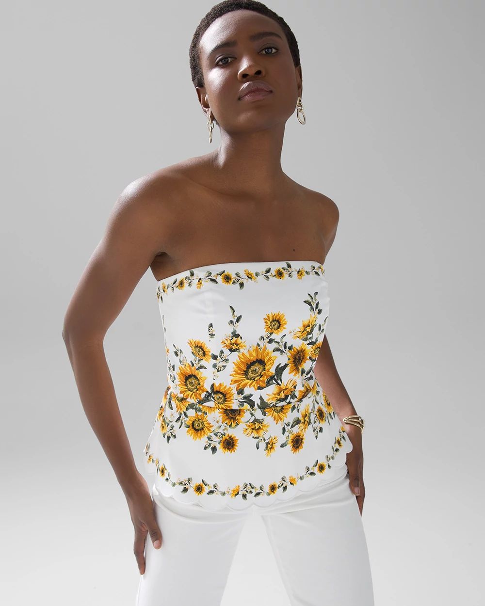 Sleeveless peplum blouse online