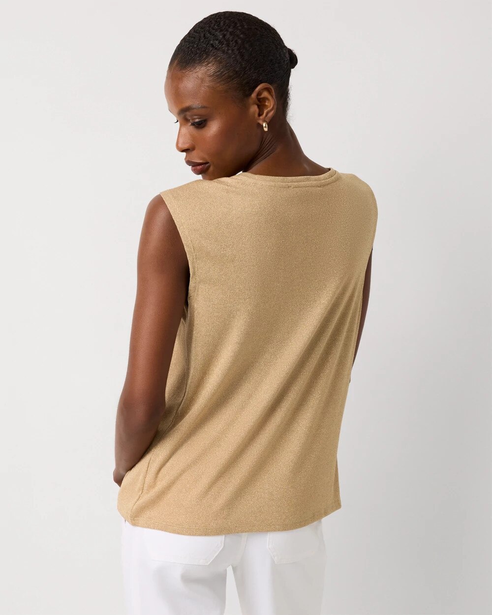 Metallic Knit Tank