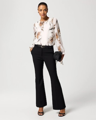 Long Sleeve Chiffon Blouse click to view larger image.