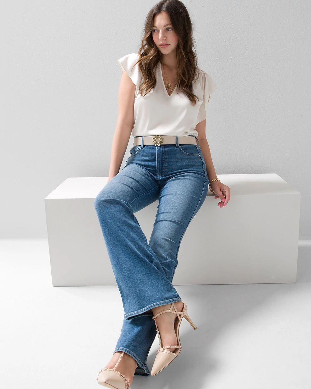 High-Rise Everyday Soft Denim™ Skinny Flare Jeans