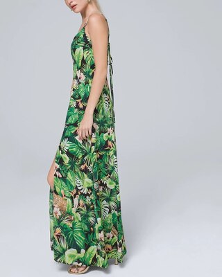 Maxi Dress with Lace-Up Back Detail