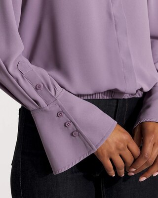 Long-Sleeve Flare Cuff Shirt click to view larger image.