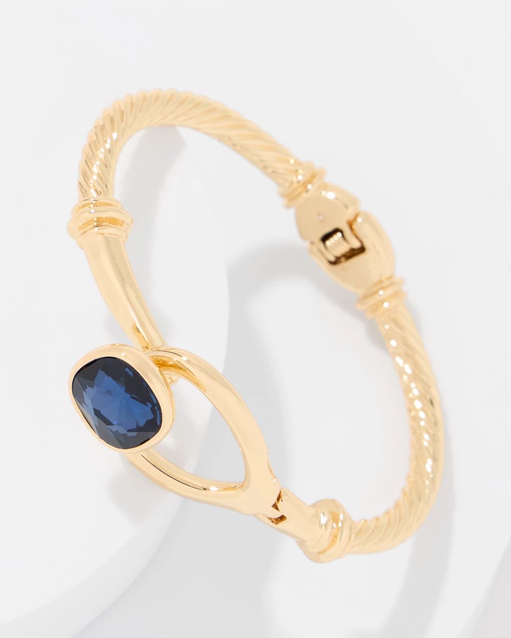 Colored Glass Hinge Bracelet