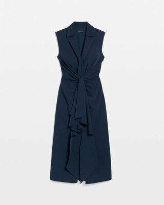 Petite Blazer Faux Wrap Midi Dress click to view larger image.