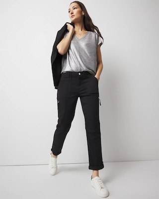 Mid-Rise Pret-A-Pedi Straight Cropped Pants click to view larger image.