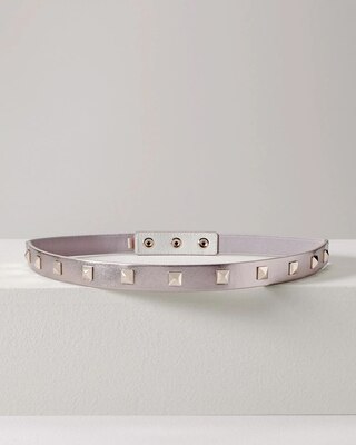 Metallic Studded Stretch Belt
