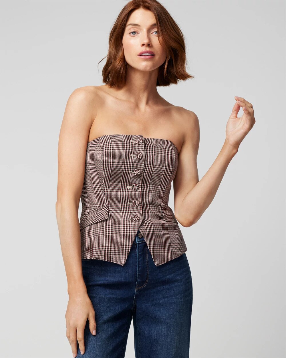 white house black market bustier top