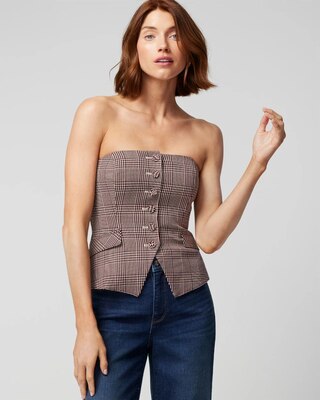 Plaid Bustier