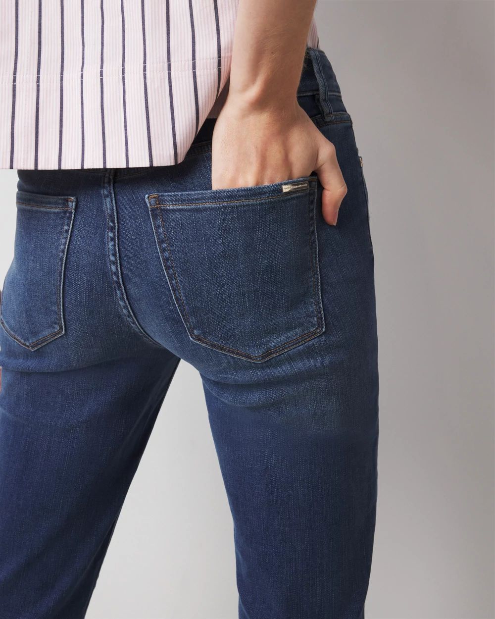Mid-Rise Slim Jeans click to view larger image.