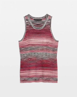 Petite Space-Dyed Sweater Tank Top click to view larger image.