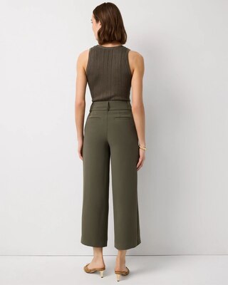 High Rise Wide Leg Cropped Pant click to view larger image.