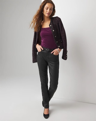 Velvet Cap Sleeve Top click to view larger image.