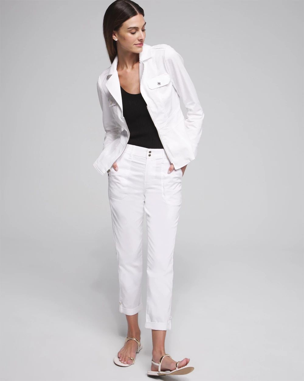 Outlet WHBM Stretch Sateen Jacket
