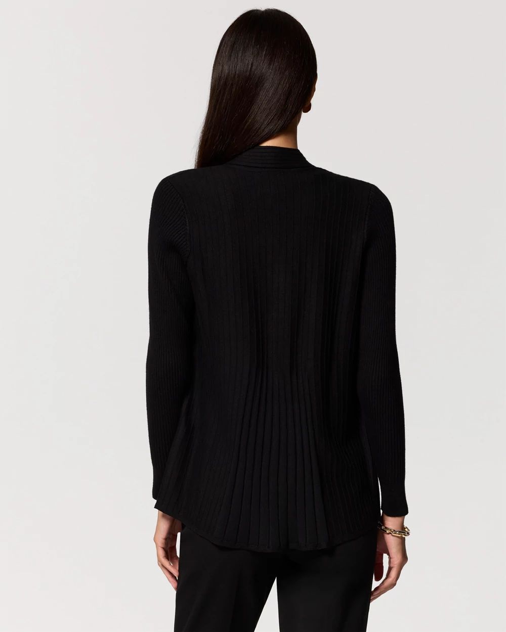 Ribbed Long Sleeve Coverup click to view larger image.