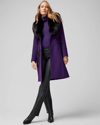Floral Applique Coat