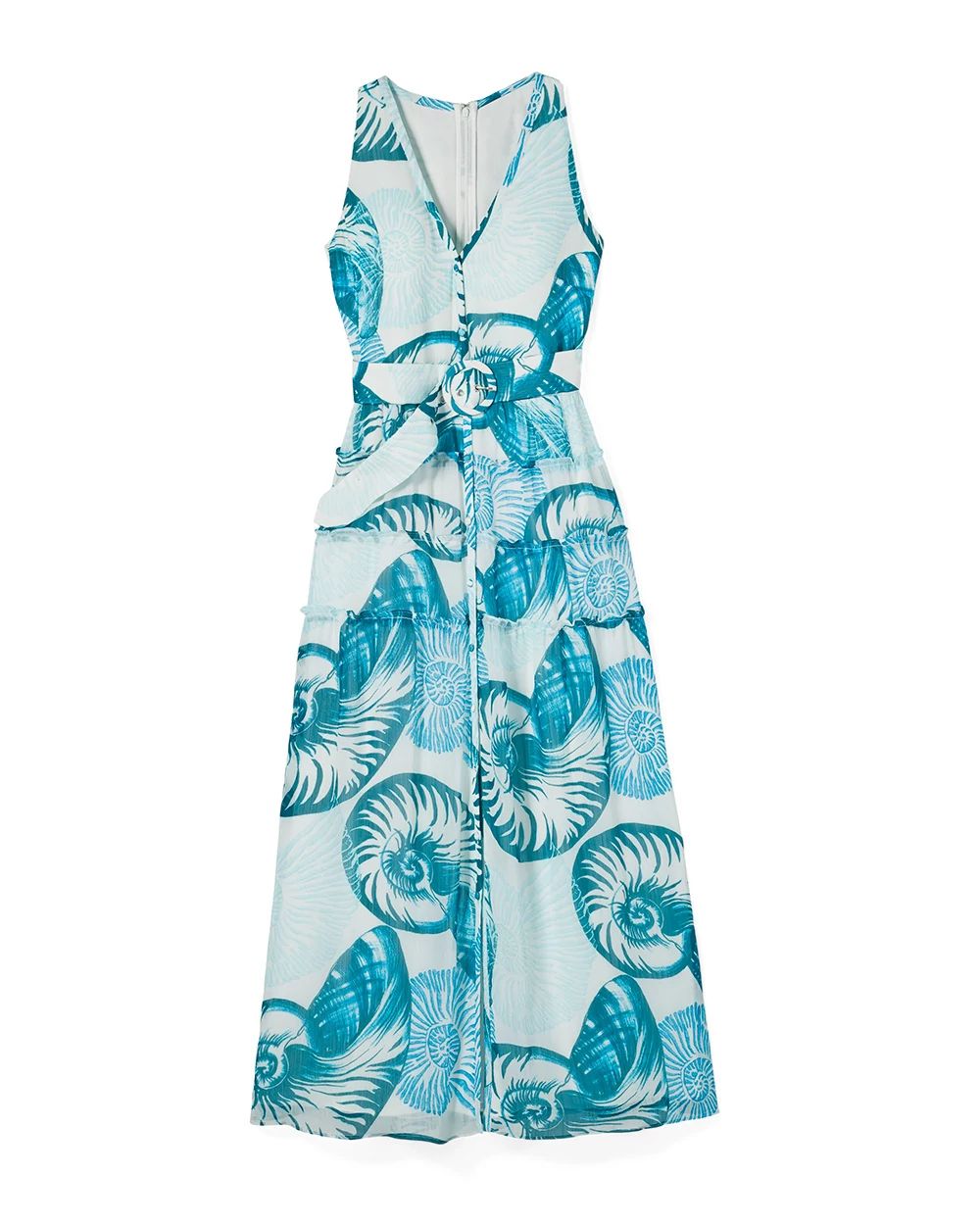 Sleeveless Midi Shirtdress