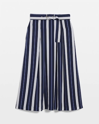 Striped Midi Skirt click to view larger image.