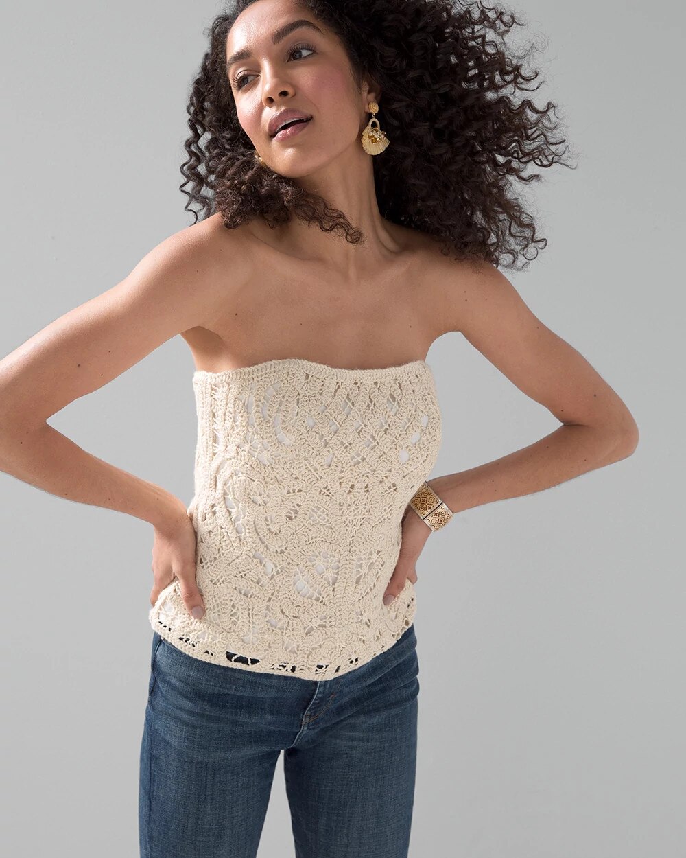 white house black market bustier top