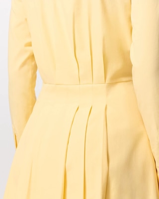 Pleated Poplin Shirt Dress click to view larger image.
