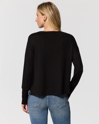 Satin Front Knit Top click to view larger image.