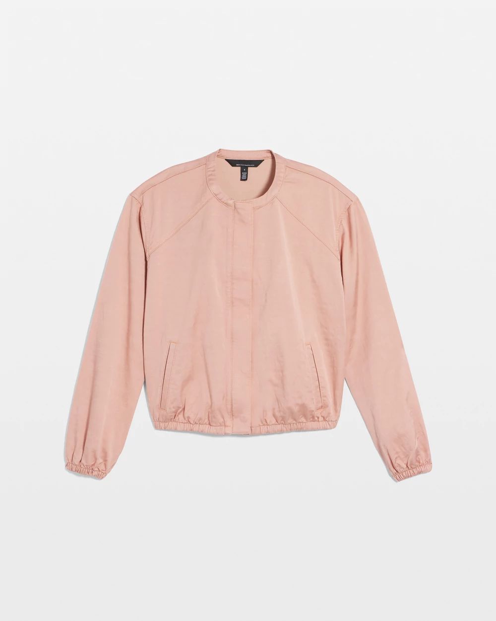 Washed Satin Bomber Jacket