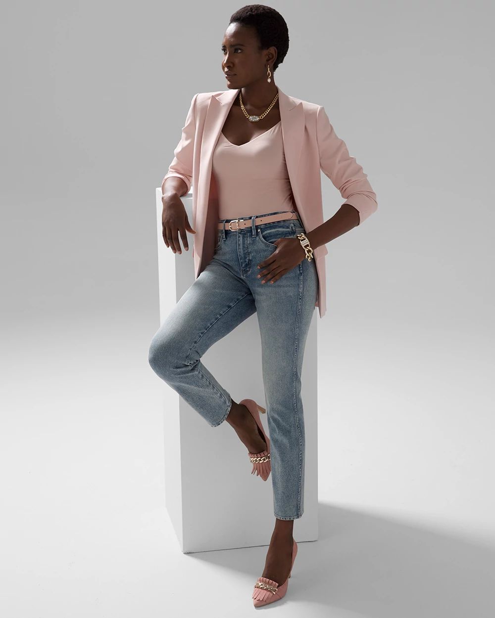 High-Rise Sculpt Straight Jeans