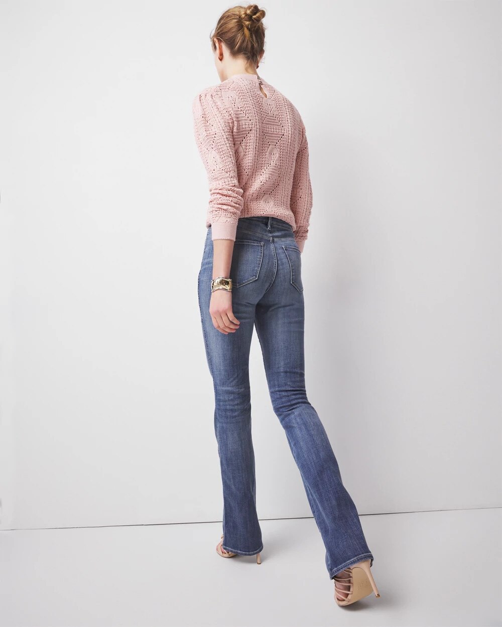 High-Rise Skinny Flare Jeans