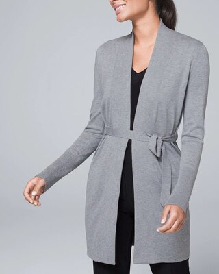 Belted Modern Ribbed Cardigan