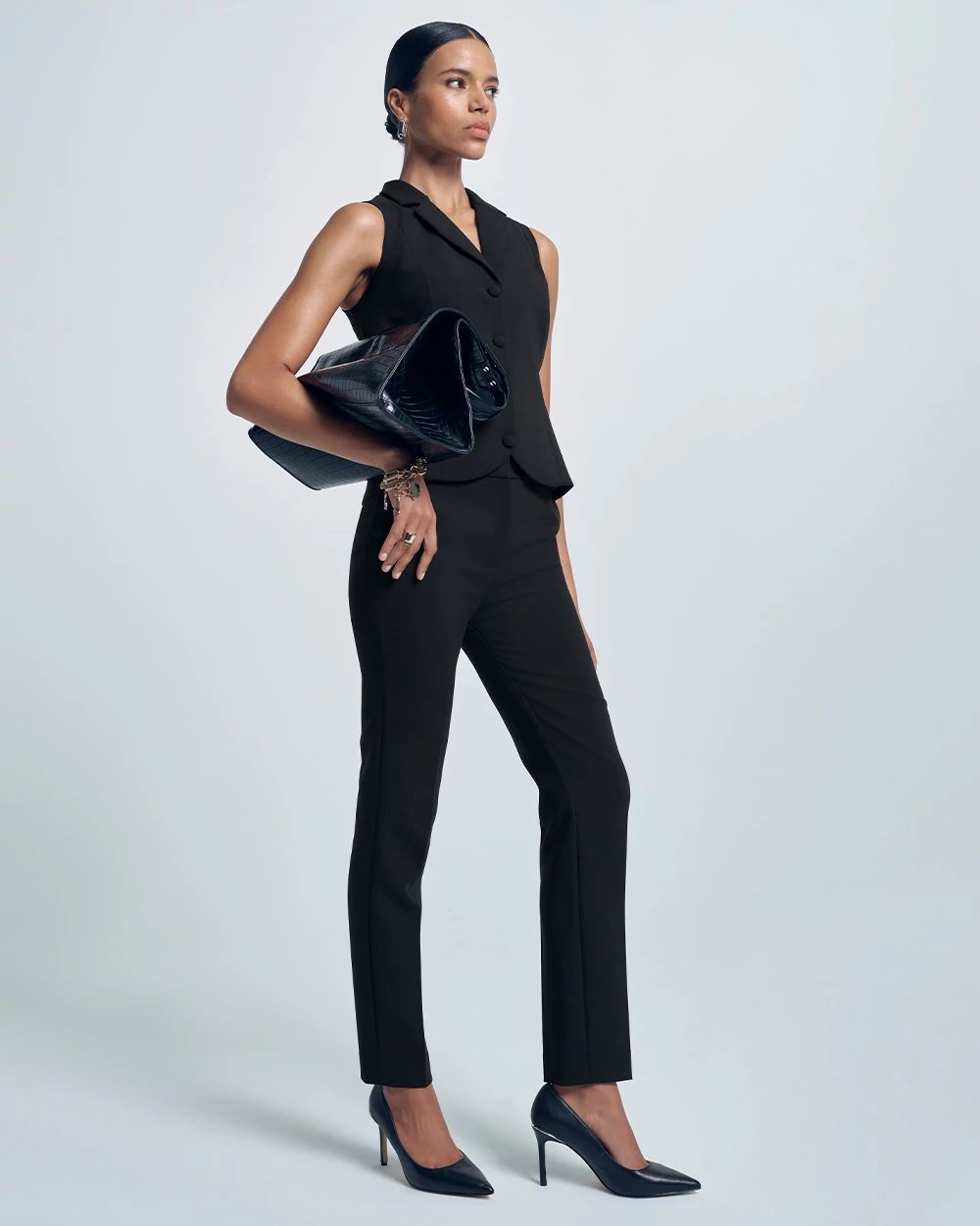 Luxe Stretch High-Rise Elle Slim Ankle Pant click to view larger image.