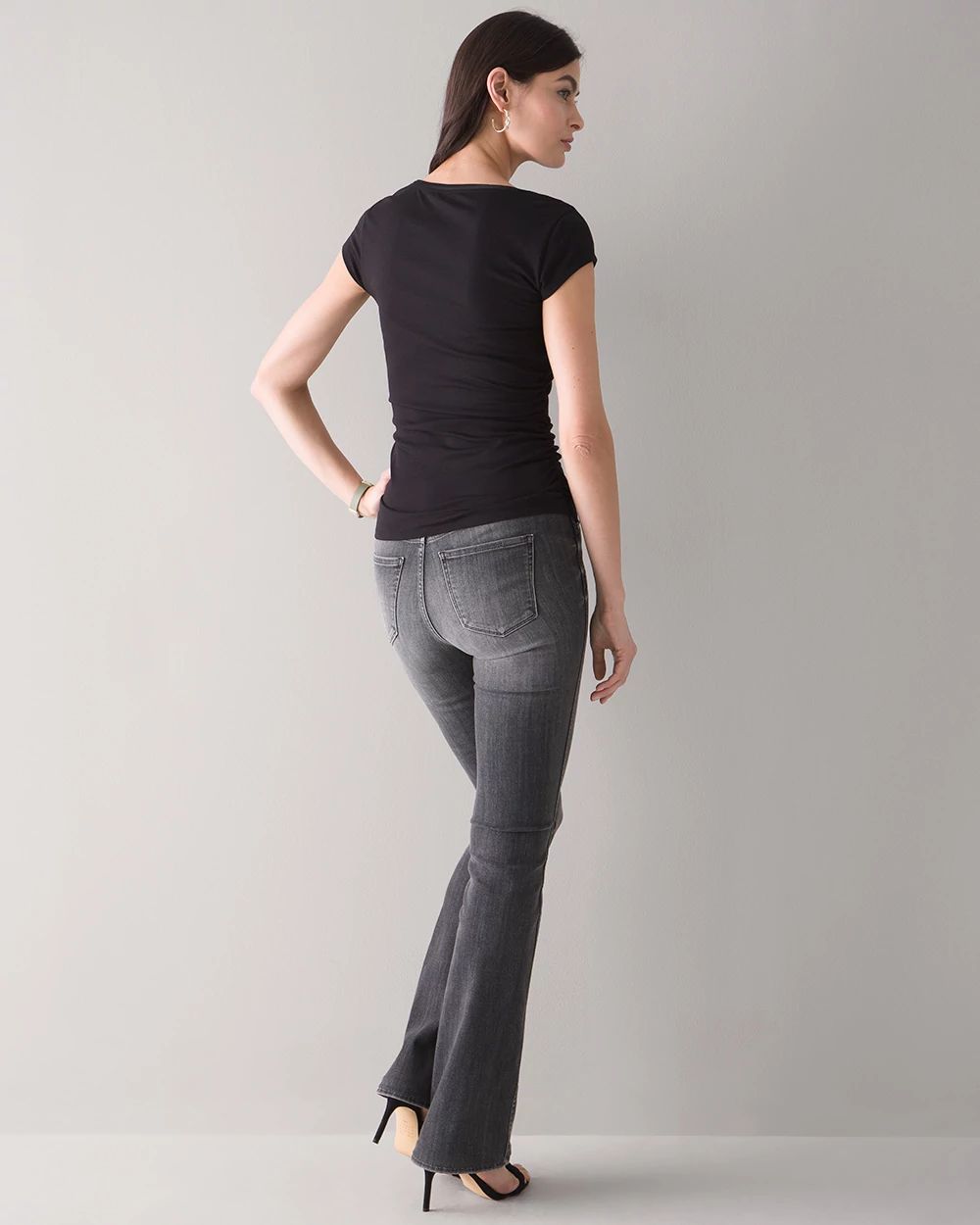 Ruched Cap Sleeve Tee