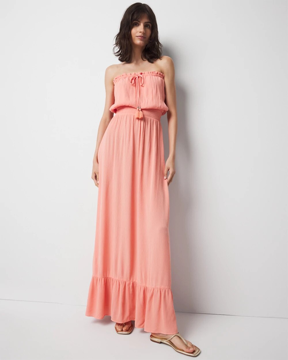 Strapless Maxi Coverup