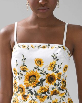 Sleeveless Scallop Peplum Top