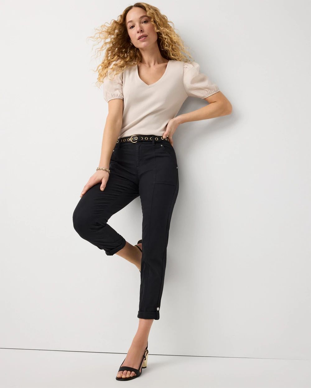 Mid-Rise Pret Crop Pant click to view larger image.