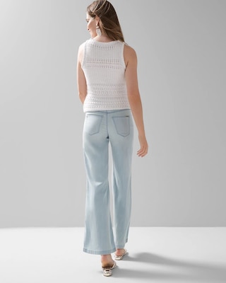 High-Rise Tencel Wide Leg Jeans