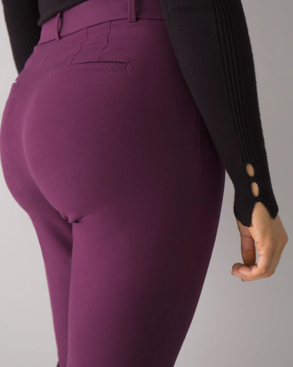 Curvy-Fit Comfort Stretch Slim Bootcut Pants