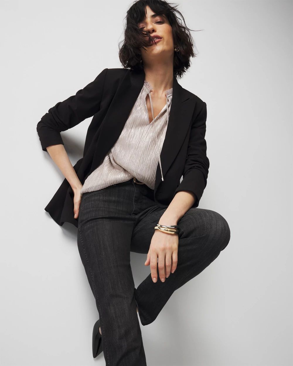 Petite Straight Five-Pocket Jean