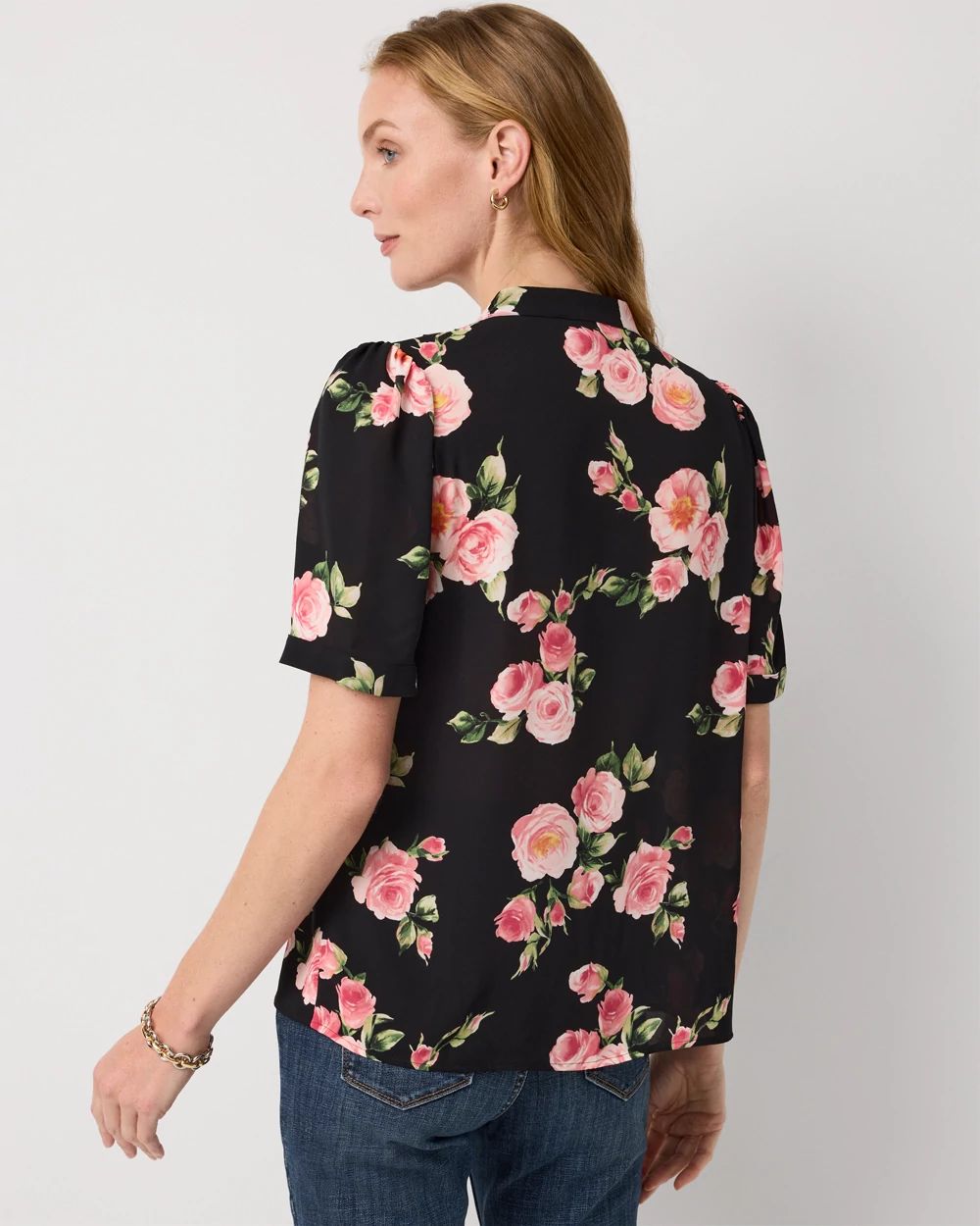 Pleated Crepe Shirt click to view larger image.